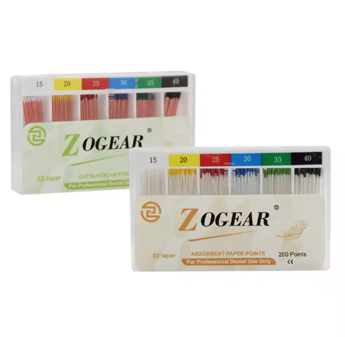Puntos de gutapercha para endodoncia dental /punto de papel absorbente